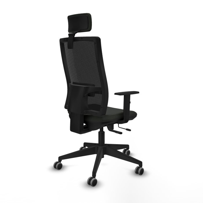 PIQUERAS Y CRESPO Silla de oficina Horna, mecanismo Sincro/Traslack, Tela Negra PIQUERAS Y CRESPO Silla de oficina Horna, mecanismo Sincro/Traslack, Tela Negra