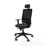 PIQUERAS Y CRESPO Silla de oficina Horna Sincro/Traslack con Cabecero 2D y Brazos 1D