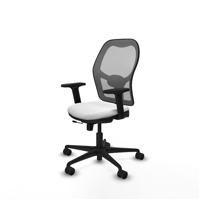 PIQUERAS Y CRESPO Silla de oficina Jorquera con mecanismo Sincro/Traslack, Blanco y Gris PIQUERAS Y CRESPO Silla de oficina Jorquera con mecanismo Sincro/Traslack, Blanco y Gris