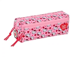 Safta Estuche Portatodo Hello Kitty Triple Pequeño con Goma Elástica