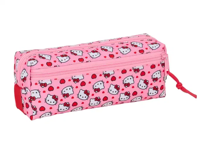 Safta Estuche Portatodo Hello Kitty Triple Pequeño con Goma Elástica Safta Estuche Portatodo Hello Kitty Triple Pequeño con Goma Elástica