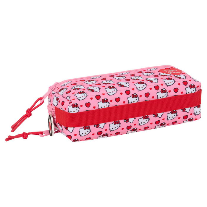 Safta Portatodo Hello Kitty Triple con Goma Elástica