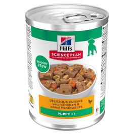Hill's Science Plan Estofado Pollo y Verduras para Cachorros 12x363g