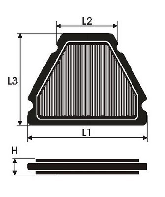 Green Filters Filtro de Aire para Moto MK0538 Green Filters Filtro de Aire para Moto MK0538