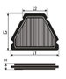 Green Filters Filtro de Aire para Moto MK0538