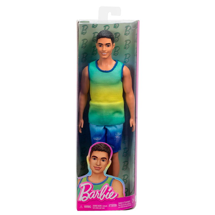 Barbie Muñeco Ken Fashionista Camiseta Degradada HYV00 Muñeco para Niños +3 Años Barbie Muñeco Ken Fashionista Camiseta Degradada HYV00 Muñeco para Niños +3 Años