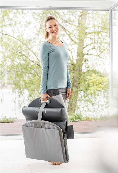 Beurer MG-280 Colchoneta de Masaje Eléctrica para Yoga y Estiramientos con 7 Bolsas de Aire, 3 Intensidades y 4 Programas