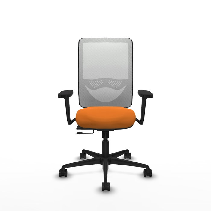 PIQUERAS Y CRESPO Silla de oficina Zulema Naranja y Blanco PIQUERAS Y CRESPO Silla de oficina Zulema Naranja y Blanco