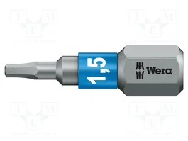 WERA Punta de destornillador hexagonal BiTorsion 1,5 mm
