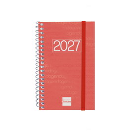 Finocam Agenda Anual 2027 Espiral Basic Year Rojo