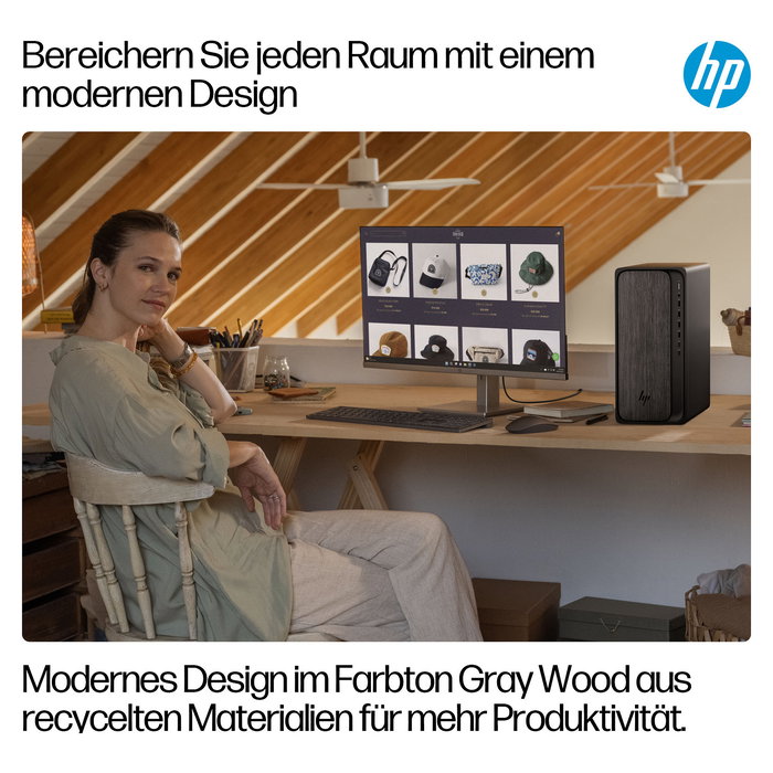 HP OmniDesk M02-0072ng Ordenador All-in-One AMD Ryzen 7 8700G 16 GB RAM 1 TB SSD Windows 11 Home