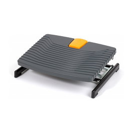 BakkerElkhuizen Pro 959 Reposapiés Ajustable Altura 6-37cm Negro Gris Naranja Plástico Caucho Acero 120kg Base Antideslizante País Bajos