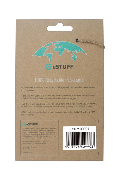 eSTUFF Funda TPU LONDON para iPhone 13 Pro Max - Transparente, Flexible, Protección para Parte Trasera y Laterales