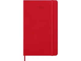 Moleskine DHF212DC3Y26 Agenda 2026 Tapa Dura 12 Meses Diaria L (13 x 21 cm) Rojo