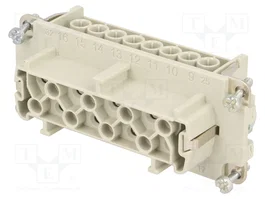 LAPP EPIC H-BE Plantilla de contacto Hembra HDC 16 Pines