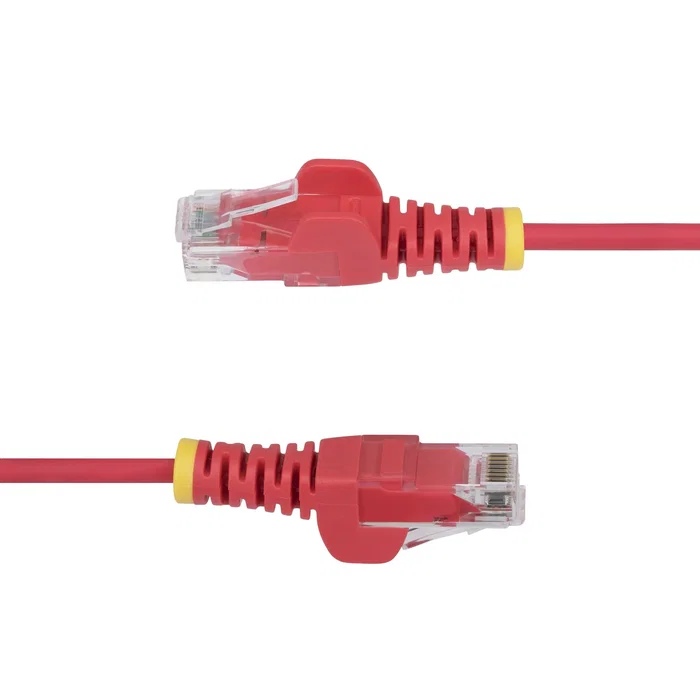 StarTech Cable Ethernet Cat6 Delgado UTP 5m Rojo N6PAT5MRDS - Cable de Red Slim para Gigabit Ethernet, PoE++ 100W, 28AWG, Cubierta LSZH