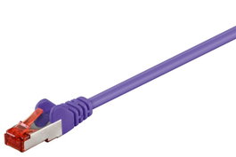 MicroConnect Cable de Red CAT6 F/UTP 0,25m Púrpura