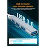 Generico Hub USB 4 Puertos USB 3.0 Expansor de Puertos en Aleación de Aluminio Color Gris con Certificación CE/FCC/ROHS