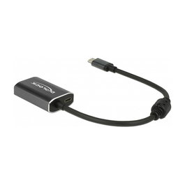 Delock Adaptador USB C a DisplayPort Mini (62990) - 4K 60Hz, 4096 x 2160 Pixeles, Compatible con Windows y Mac, Color Gris