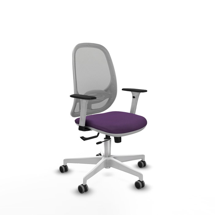 PIQUERAS Y CRESPO Silla de oficina Cilanco con mecanismo Sincro/Traslack, Morado y Gris PIQUERAS Y CRESPO Silla de oficina Cilanco con mecanismo Sincro/Traslack, Morado y Gris