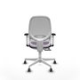 PIQUERAS Y CRESPO Silla de oficina Cilanco con mecanismo Sincro/Traslack, Morado y Gris