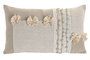 DKD Home Decor Cojín de Algodón Hecho a Mano Beige 50x30 cm (Pack de 2)