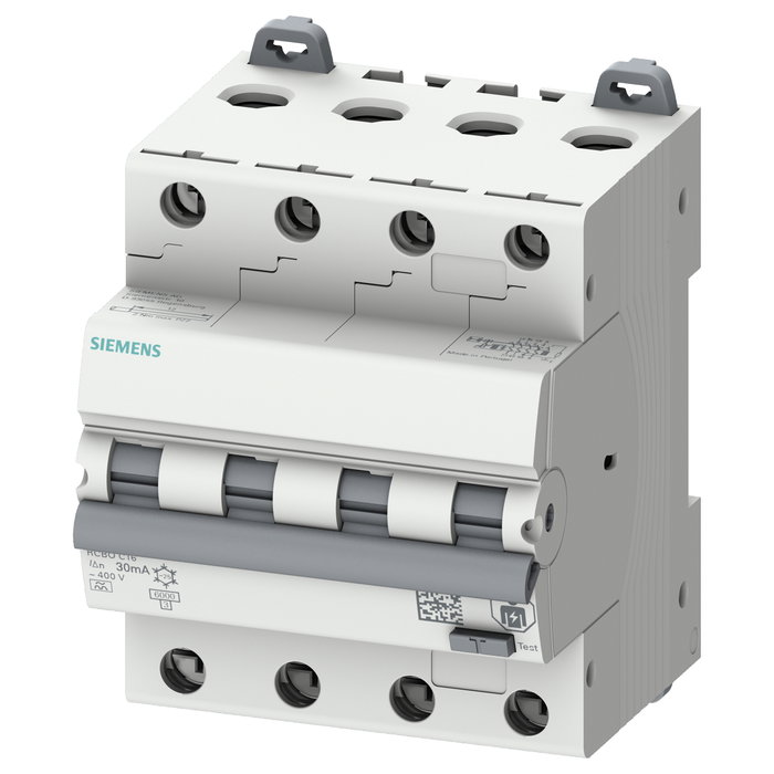 Siemens FI/LS 5SU1346-6FP16 4P 16A 6kA 30mA Tipo A Siemens FI/LS 5SU1346-6FP16 4P 16A 6kA 30mA Tipo A