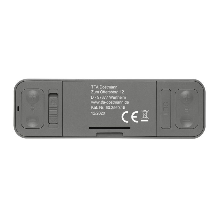 Tfa TWIST 60.2560.15 Despertador Digital Gris con Control por Radio