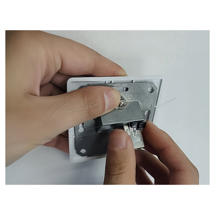 DeLOCK Módulo Keystone RJ45 hembra a RJ45 hembra Cat.6A blindado, Plata DeLOCK Módulo Keystone RJ45 hembra a RJ45 hembra Cat.6A blindado, Plata