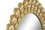 DKD Home Decor Espejo de Hierro y Cristal Dorado 70x70 cm