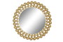 DKD Home Decor Espejo de Hierro y Cristal Dorado 70x70 cm