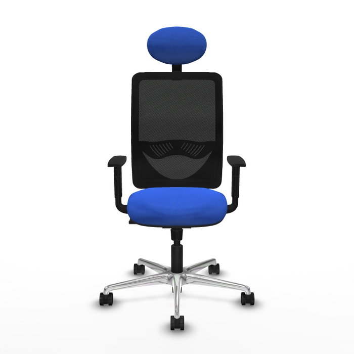 PIQUERAS Y CRESPO Silla de oficina Zulema con mecanismo Sincro, Azul y Negro PIQUERAS Y CRESPO Silla de oficina Zulema con mecanismo Sincro, Azul y Negro