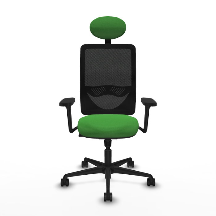 PIQUERAS Y CRESPO Silla de oficina Zulema con mecanismo Sincro, Verde y Negro PIQUERAS Y CRESPO Silla de oficina Zulema con mecanismo Sincro, Verde y Negro