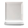 STEELITE Plato Llano Cuadrado TASTE 27x27 cm, Vitro Porcelana, Vajilla (Set de 6)
