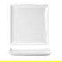 STEELITE Plato Llano Cuadrado TASTE 27x27 cm, Vitro Porcelana, Vajilla (Set de 6)