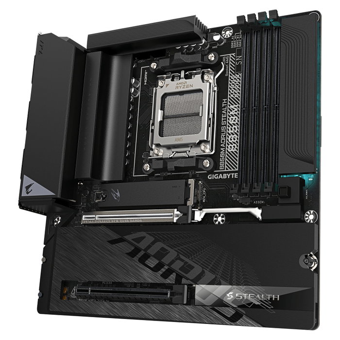 Gigabyte B850M Aorus Stealth AM5 4xDDR5 HDMI DP 3xM.2 Gigabyte B850M Aorus Stealth AM5 4xDDR5 HDMI DP 3xM.2