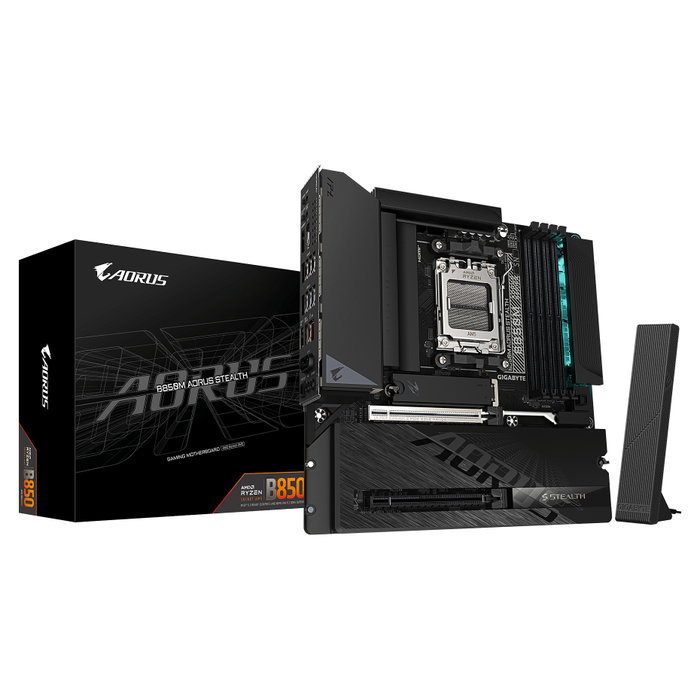 Gigabyte B850M Aorus Stealth AM5 4xDDR5 HDMI DP 3xM.2 Gigabyte B850M Aorus Stealth AM5 4xDDR5 HDMI DP 3xM.2