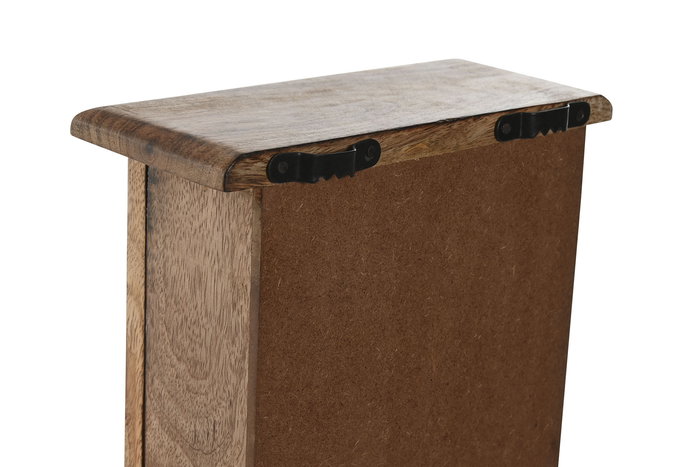 DKD Home Decor Guardallaves Mediterraneo Blanco Azul 7.5 x 28 x 18 cm