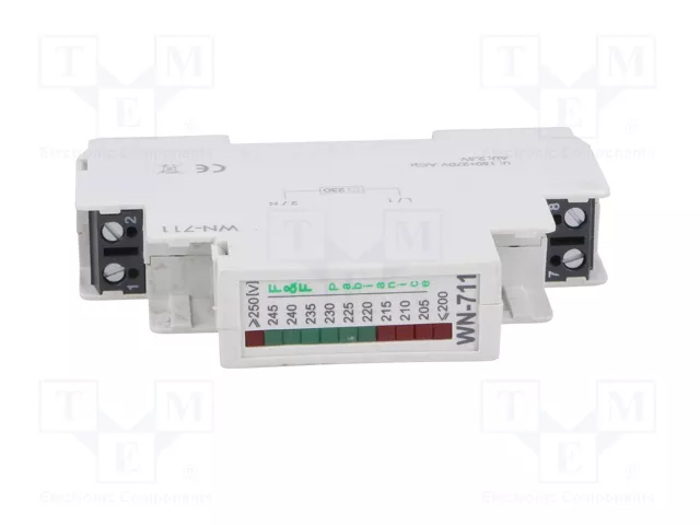 F&F Indicador de tensión WN-7 230VAC IP20 para raíl DIN