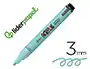 Liderpapel Rotulador Acrílico Base Agua para Todo Tipo de Superficie, Punta Redonda 3 mm, Verde Menta