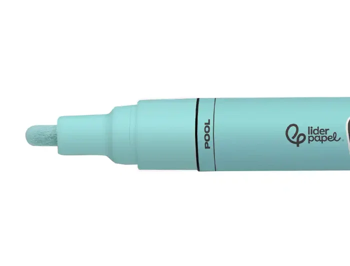 Liderpapel Rotulador Acrílico Base Agua para Todo Tipo de Superficie, Punta Redonda 3 mm, Verde Menta