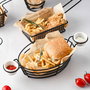 Inde Cesta Burger-Fries Porta Salseras My Bar 15 cm x 7 cm x 33 cm (12 Unidades)
