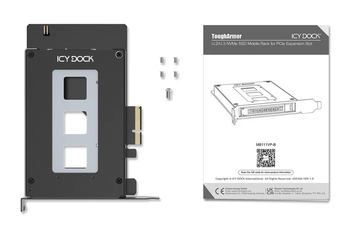 Icy Dock MB111VP-B Caja externa para SSD de 2.5 pulgadas