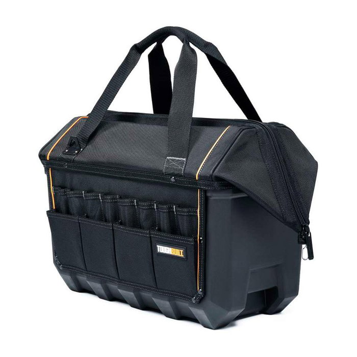 Toughbuilt Bolsa de Herramientas Massive Mouth XL con Sistema Cliptech, Base Impermeable, 16+7 Bolsillos, 50.8 x 30.5 x 35.5 cm