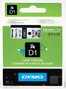 Dymo Cinta D1 Negro sobre Blanco 19mm x 7m