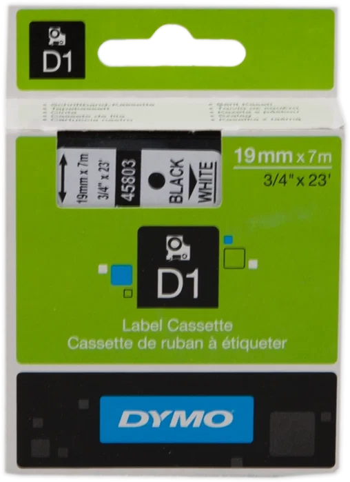 Dymo Cinta D1 Negro sobre Blanco 19mm x 7m Dymo Cinta D1 Negro sobre Blanco 19mm x 7m