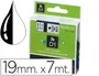 Dymo Cinta D1 Negro sobre Blanco 19mm x 7m