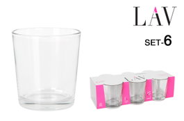 LAV Set de 6 Vasos PARIS 295cc