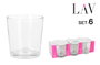 LAV Set de 6 Vasos PARIS 295cc