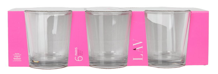 LAV Set de 6 Vasos PARIS 295cc